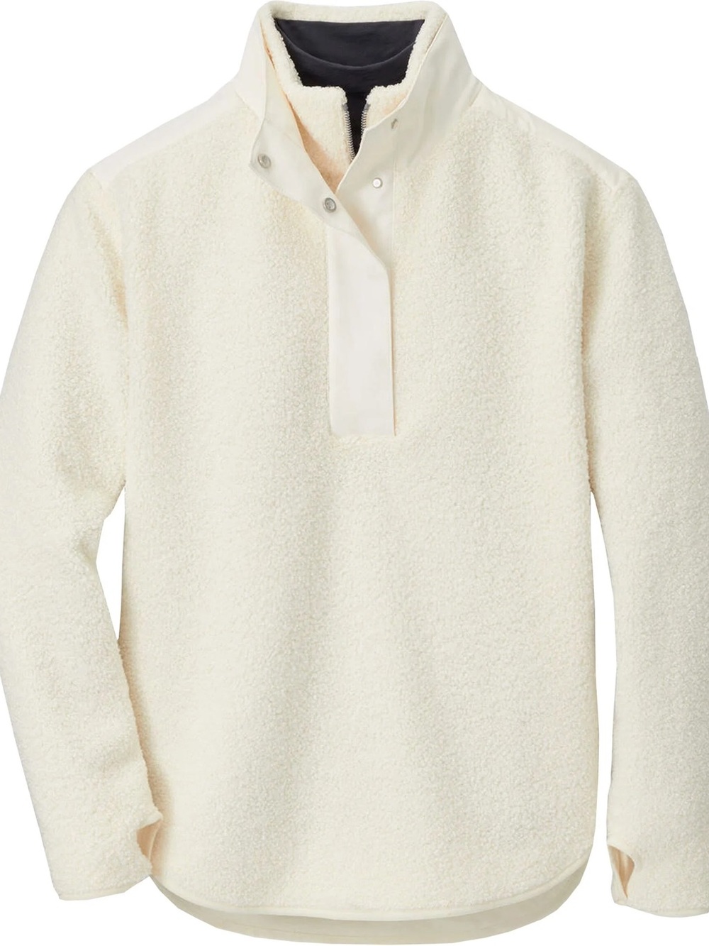Peter Millar Women’s Tilly Oversized Bonded Sherpa Popover Golf Pullover